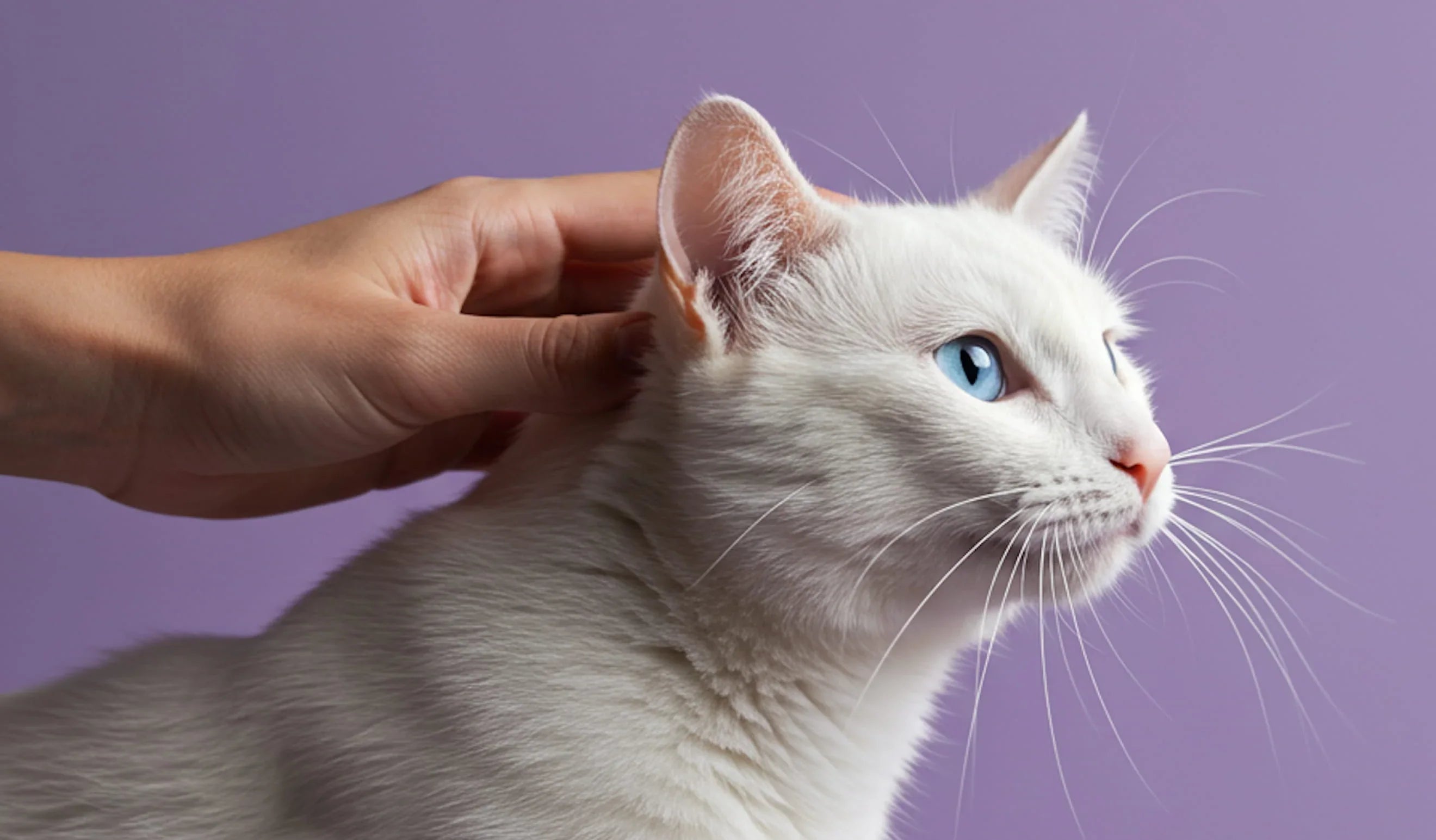 Purple Cat Portrait